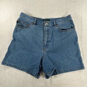 Lauren Jeans Co. Women's Blue Denim Shorts Size 12 Pockets